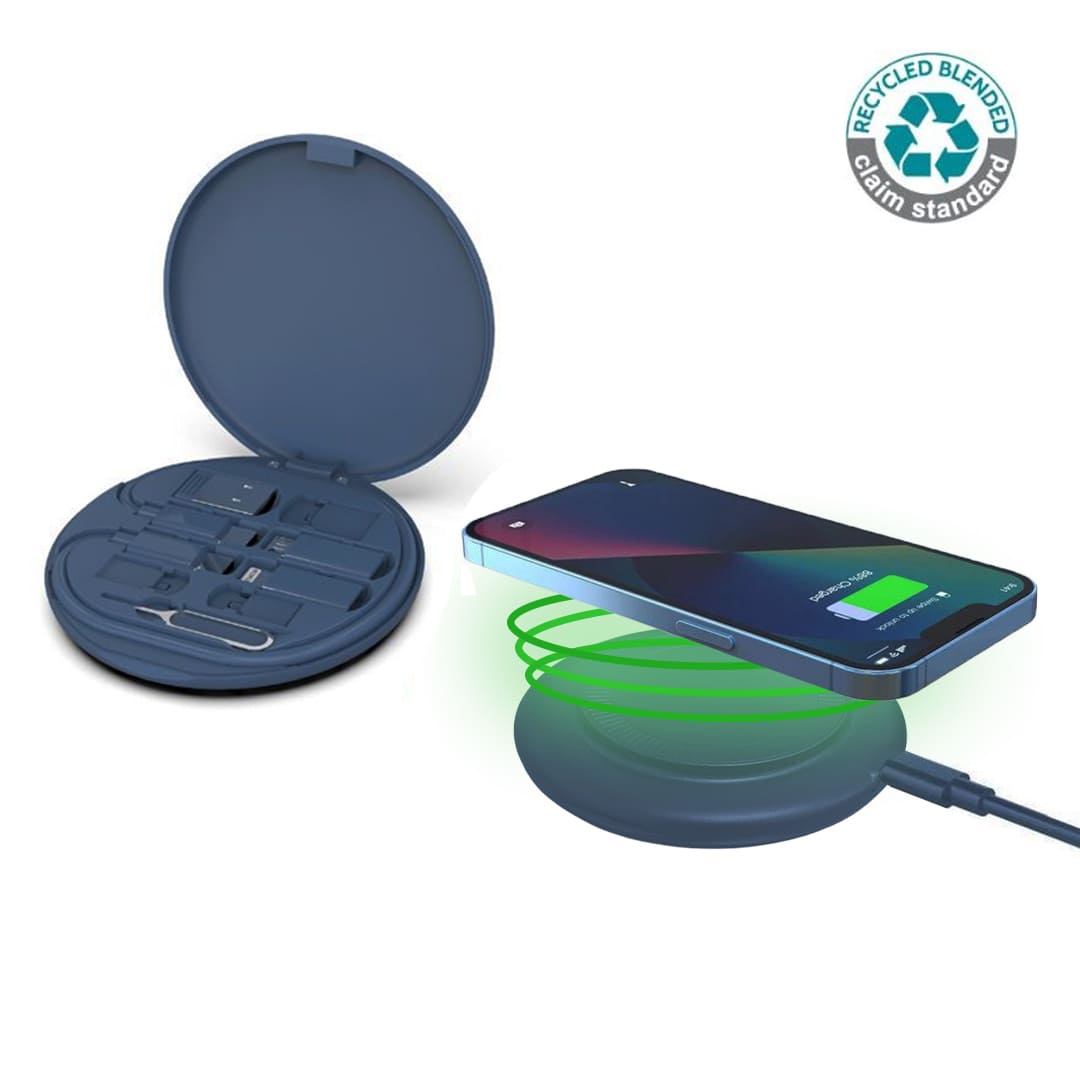 2665WJ – Magnetic Wireless Charger Set (Blue)